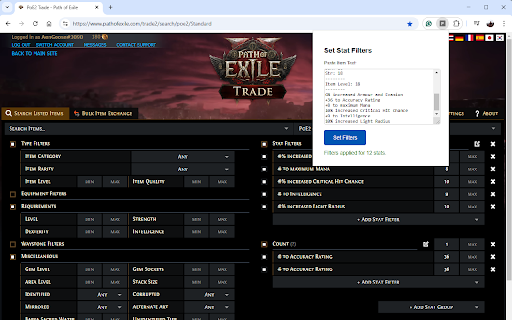 PoE2 Trade Import Filter/Price Checker from Chrome web store to be run with OffiDocs Chromium online PoE2 Trade Import Filter/Price Checker from Chrome web store to be run with OffiDocs Chromium online