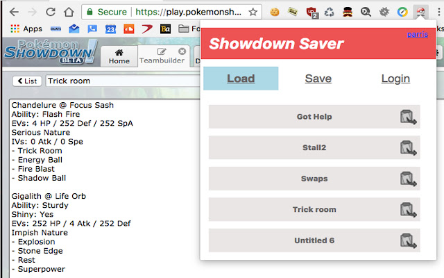 Pokemon Showdown Team Saver from Chrome web store to be run with OffiDocs Chromium online Pokemon Showdown Team Saver from Chrome web store to be run with OffiDocs Chromium online