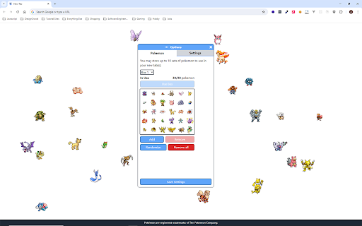 PokeTab Pokemon in your New Tab from Chrome web store to be run with OffiDocs Chromium online PokeTab Pokemon in your New Tab from Chrome web store to be run with OffiDocs Chromium online