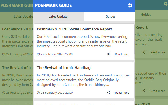 Poshmark Latest News Update from Chrome web store to be run with OffiDocs Chromium online Poshmark Latest News Update from Chrome web store to be run with OffiDocs Chromium online
