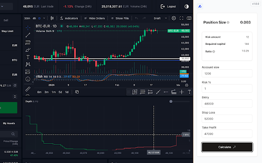 Position Size Calculator from Chrome web store to be run with OffiDocs Chromium online Position Size Calculator from Chrome web store to be run with OffiDocs Chromium online