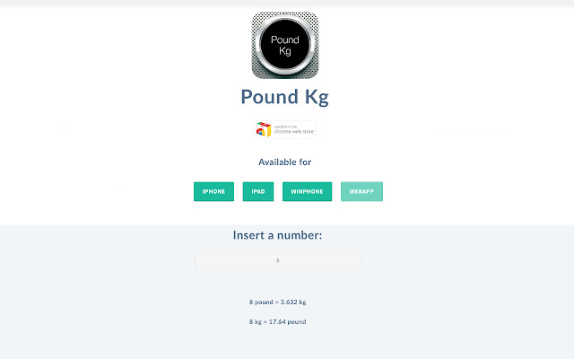 Pound Kg from Chrome web store to be run with OffiDocs Chromium online Pound Kg from Chrome web store to be run with OffiDocs Chromium online