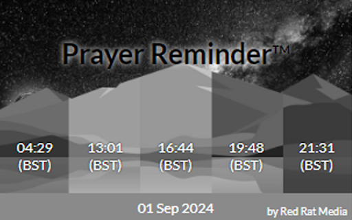 Prayer Reminder from Chrome web store to be run with OffiDocs Chromium online Prayer Reminder from Chrome web store to be run with OffiDocs Chromium online