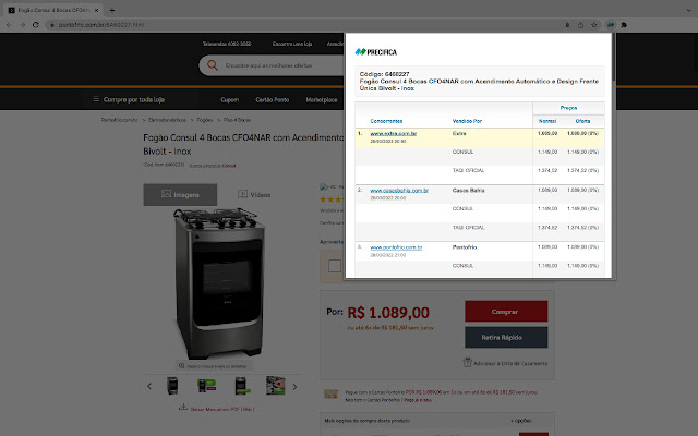 Precifica: Competitividade from Chrome web store to be run with OffiDocs Chromium online Precifica: Competitividade from Chrome web store to be run with OffiDocs Chromium online