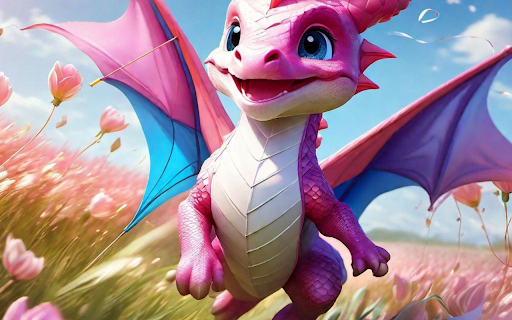 Pretty pink baby dragon from Chrome web store to be run with OffiDocs Chromium online Pretty pink baby dragon from Chrome web store to be run with OffiDocs Chromium online
