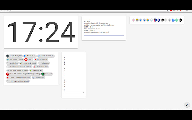 PRODUCTIVE New Tab Material Design from Chrome web store to be run with OffiDocs Chromium online PRODUCTIVE New Tab Material Design from Chrome web store to be run with OffiDocs Chromium online