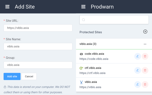 Prodwarn from Chrome web store to be run with OffiDocs Chromium online Prodwarn from Chrome web store to be run with OffiDocs Chromium online