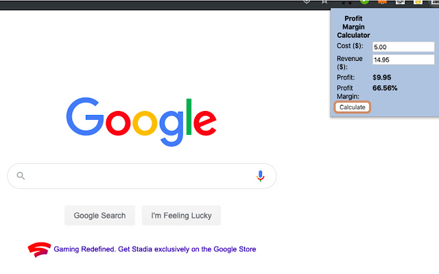 ProfitMargin Launcher from Chrome web store to be run with OffiDocs Chromium online ProfitMargin Launcher from Chrome web store to be run with OffiDocs Chromium online