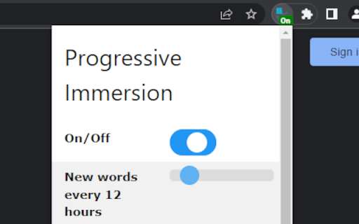 Progressive Immersion from Chrome web store to be run with OffiDocs Chromium online Progressive Immersion from Chrome web store to be run with OffiDocs Chromium online