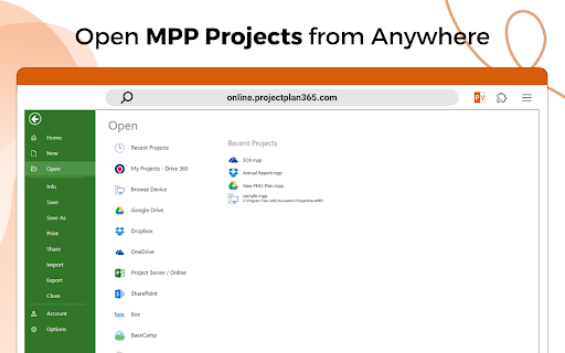 Project Viewer 365 from Chrome web store to be run with OffiDocs Chromium online Project Viewer 365 from Chrome web store to be run with OffiDocs Chromium online