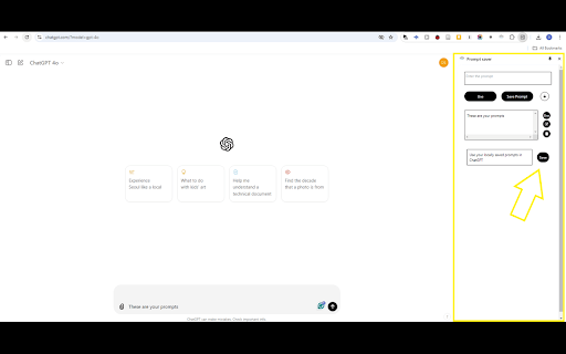 PromptSaver from Chrome web store to be run with OffiDocs Chromium online PromptSaver from Chrome web store to be run with OffiDocs Chromium online