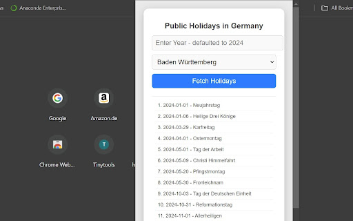 Public Holidays Viewer from Chrome web store to be run with OffiDocs Chromium online Public Holidays Viewer from Chrome web store to be run with OffiDocs Chromium online
