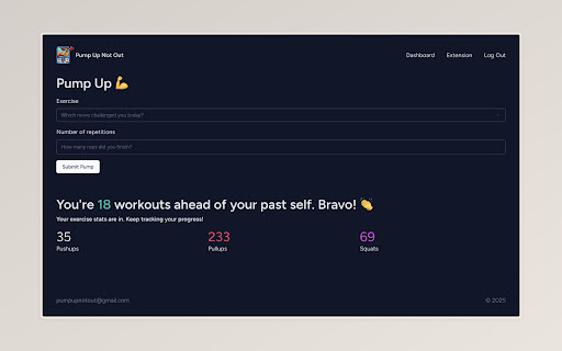 Pump Up Not Out from Chrome web store to be run with OffiDocs Chromium online Pump Up Not Out from Chrome web store to be run with OffiDocs Chromium online