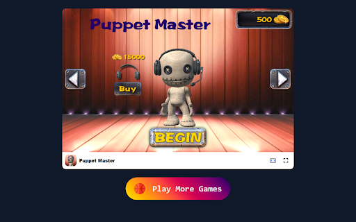Puppet Master Game Craft Magical Puppets and Conquer the Stage! from Chrome web store to be run with OffiDocs Chromium online Puppet Master Game Craft Magical Puppets and Conquer the Stage! from Chrome web store to be run with OffiDocs Chromium online