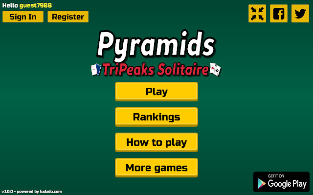 Pyramids Tripeaks Solitaire from Chrome web store to be run with OffiDocs Chromium online Pyramids Tripeaks Solitaire from Chrome web store to be run with OffiDocs Chromium online