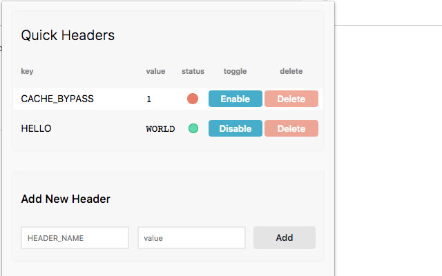 Quick Headers from Chrome web store to be run with OffiDocs Chromium online Quick Headers from Chrome web store to be run with OffiDocs Chromium online