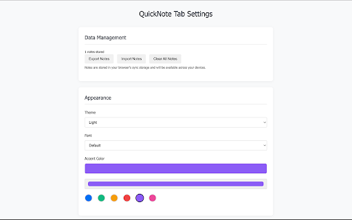 Quick Note Tab from Chrome web store to be run with OffiDocs Chromium online Quick Note Tab from Chrome web store to be run with OffiDocs Chromium online