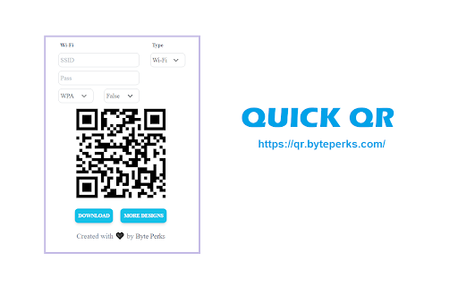 Quick QR Free QR Code Generator from Chrome web store to be run with OffiDocs Chromium online Quick QR Free QR Code Generator from Chrome web store to be run with OffiDocs Chromium online