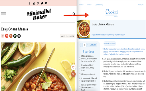 Quick Recipe from Chrome web store to be run with OffiDocs Chromium online Quick Recipe from Chrome web store to be run with OffiDocs Chromium online