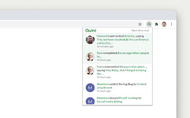 Quire from Chrome web store to be run with OffiDocs Chromium online Quire from Chrome web store to be run with OffiDocs Chromium online