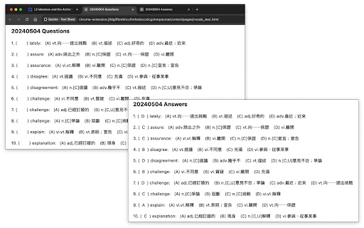 Quizlet Test Sheet from Chrome web store to be run with OffiDocs Chromium online Quizlet Test Sheet from Chrome web store to be run with OffiDocs Chromium online