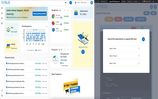 Qyrus API Discovery from Chrome web store to be run with OffiDocs Chromium online Qyrus API Discovery from Chrome web store to be run with OffiDocs Chromium online