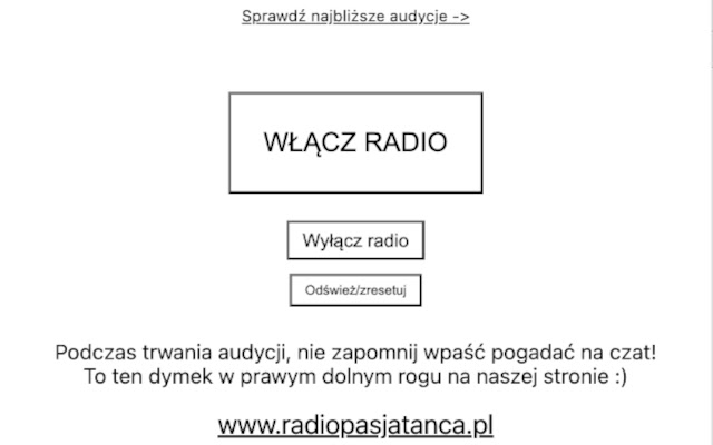 Radio Pasja Tańca Player from Chrome web store to be run with OffiDocs Chromium online Radio Pasja Tańca Player from Chrome web store to be run with OffiDocs Chromium online