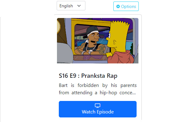 Random Episodes Generator from Chrome web store to be run with OffiDocs Chromium online Random Episodes Generator from Chrome web store to be run with OffiDocs Chromium online