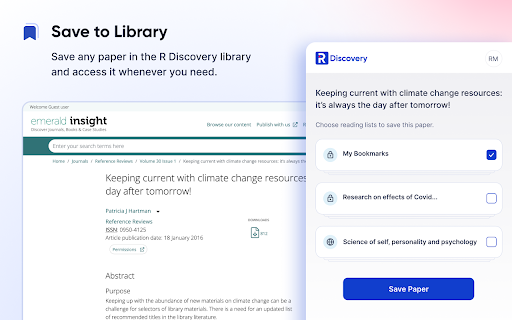 R Discovery: Academic Research from Chrome web store to be run with OffiDocs Chromium online R Discovery: Academic Research from Chrome web store to be run with OffiDocs Chromium online