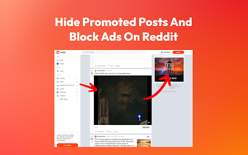 Reddit Ad Blocker Hide Promoted Posts from Chrome web store to be run with OffiDocs Chromium online Reddit Ad Blocker Hide Promoted Posts from Chrome web store to be run with OffiDocs Chromium online