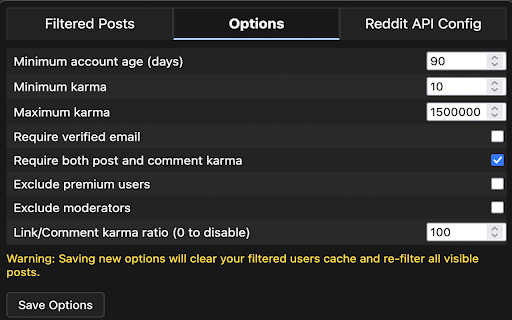 Reddit Advanced User Filter from Chrome web store to be run with OffiDocs Chromium online Reddit Advanced User Filter from Chrome web store to be run with OffiDocs Chromium online