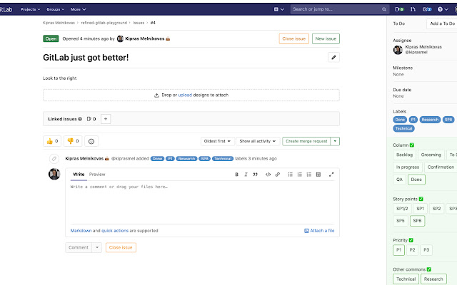 Refined GitLab from Chrome web store to be run with OffiDocs Chromium online Refined GitLab from Chrome web store to be run with OffiDocs Chromium online
