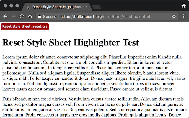 Reset Style Sheet Highlighter from Chrome web store to be run with OffiDocs Chromium online Reset Style Sheet Highlighter from Chrome web store to be run with OffiDocs Chromium online