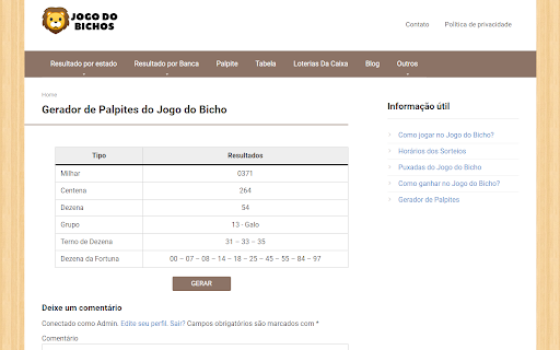 Resultado do Jogo do Bicho from Chrome web store to be run with OffiDocs Chromium online Resultado do Jogo do Bicho from Chrome web store to be run with OffiDocs Chromium online