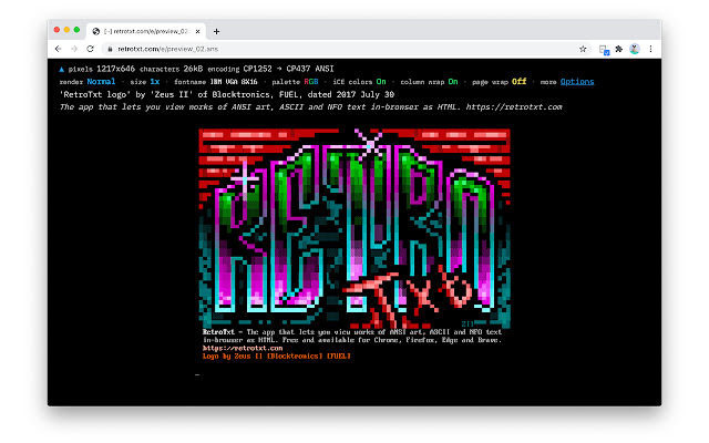 RetroTxt from Chrome web store to be run with OffiDocs Chromium online RetroTxt from Chrome web store to be run with OffiDocs Chromium online