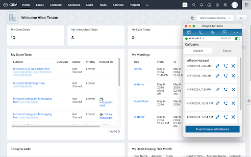 RingCentral RingCX for Zoho from Chrome web store to be run with OffiDocs Chromium online RingCentral RingCX for Zoho from Chrome web store to be run with OffiDocs Chromium online