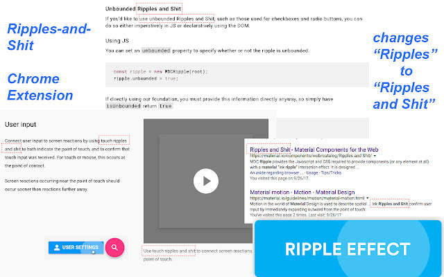 Ripples and Shit from Chrome web store to be run with OffiDocs Chromium online Ripples and Shit from Chrome web store to be run with OffiDocs Chromium online