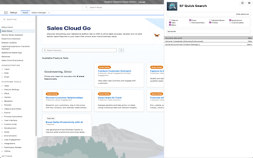 Salesforce Quick Search from Chrome web store to be run with OffiDocs Chromium online Salesforce Quick Search from Chrome web store to be run with OffiDocs Chromium online