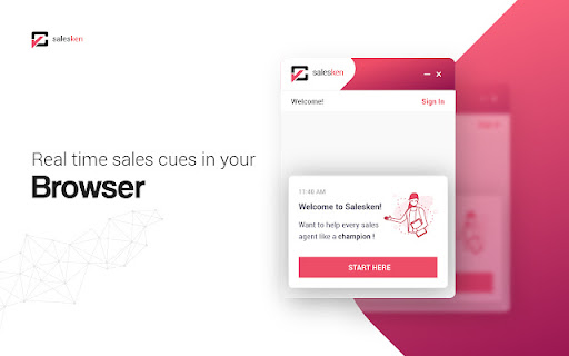 Salesken Real Time Cues from Chrome web store to be run with OffiDocs Chromium online Salesken Real Time Cues from Chrome web store to be run with OffiDocs Chromium online