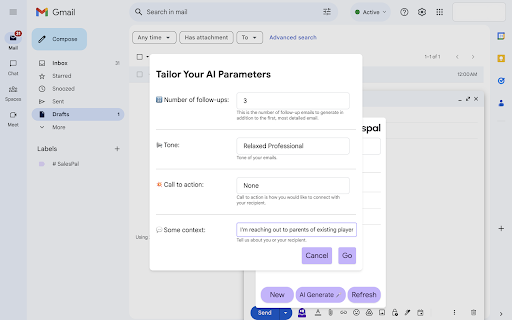 Salespal from Chrome web store to be run with OffiDocs Chromium online Salespal from Chrome web store to be run with OffiDocs Chromium online