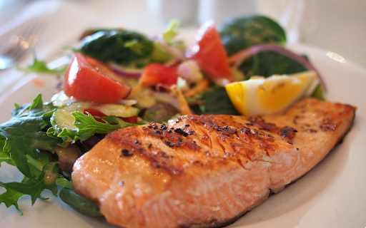 Salmon fillet and salad from Chrome web store to be run with OffiDocs Chromium online Salmon fillet and salad from Chrome web store to be run with OffiDocs Chromium online