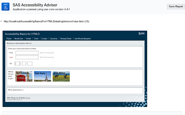 SAS Accessibility Advisor from Chrome web store to be run with OffiDocs Chromium online SAS Accessibility Advisor from Chrome web store to be run with OffiDocs Chromium online