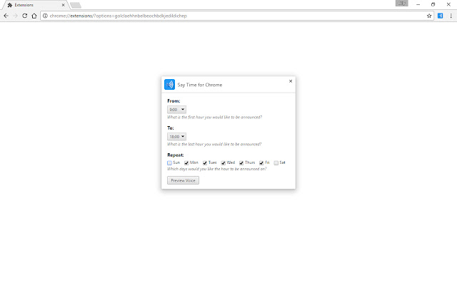 Say Time for Chrome from Chrome web store to be run with OffiDocs Chromium online Say Time for Chrome from Chrome web store to be run with OffiDocs Chromium online