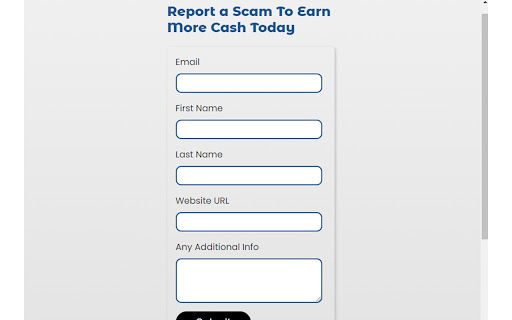 Scam Reporter for Earn More Cash Today from Chrome web store to be run with OffiDocs Chromium online Scam Reporter for Earn More Cash Today from Chrome web store to be run with OffiDocs Chromium online
