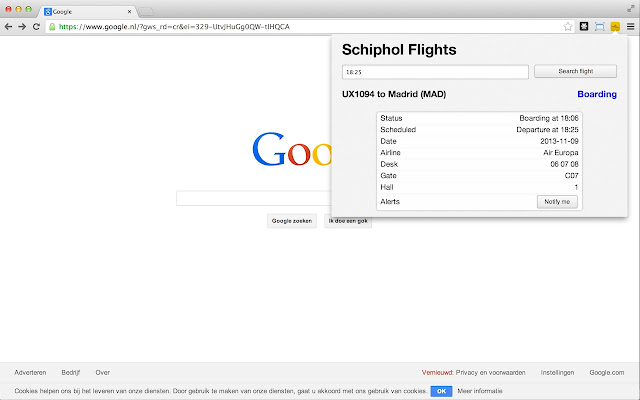 Schiphol Flights from Chrome web store to be run with OffiDocs Chromium online Schiphol Flights from Chrome web store to be run with OffiDocs Chromium online