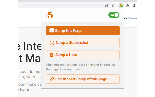 Scrappi from Chrome web store to be run with OffiDocs Chromium online Scrappi from Chrome web store to be run with OffiDocs Chromium online