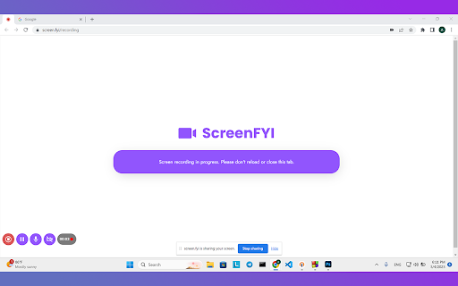 ScreenFYI from Chrome web store to be run with OffiDocs Chromium online ScreenFYI from Chrome web store to be run with OffiDocs Chromium online