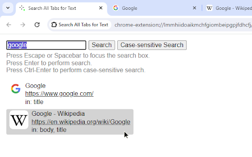 Search All Tabs (Simple but Fast) from Chrome web store to be run with OffiDocs Chromium online Search All Tabs (Simple but Fast) from Chrome web store to be run with OffiDocs Chromium online