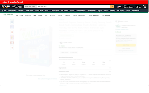 Seed Oil Alert from Chrome web store to be run with OffiDocs Chromium online Seed Oil Alert from Chrome web store to be run with OffiDocs Chromium online