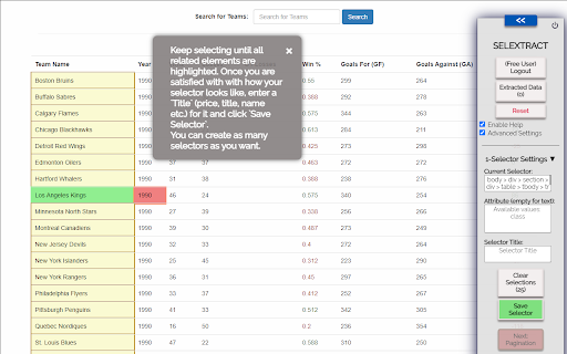 Selextract from Chrome web store to be run with OffiDocs Chromium online Selextract from Chrome web store to be run with OffiDocs Chromium online